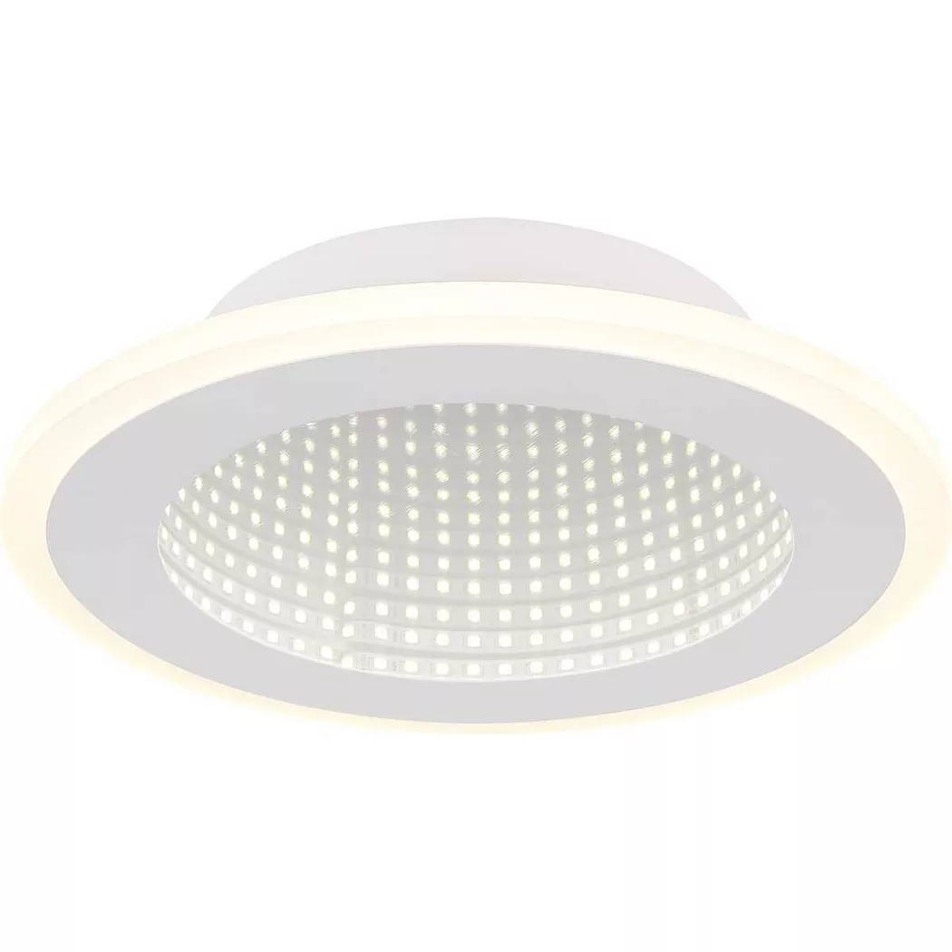 mutoni light – Deckenleuchte Lamela Metall weiss matt rund LED, One Size