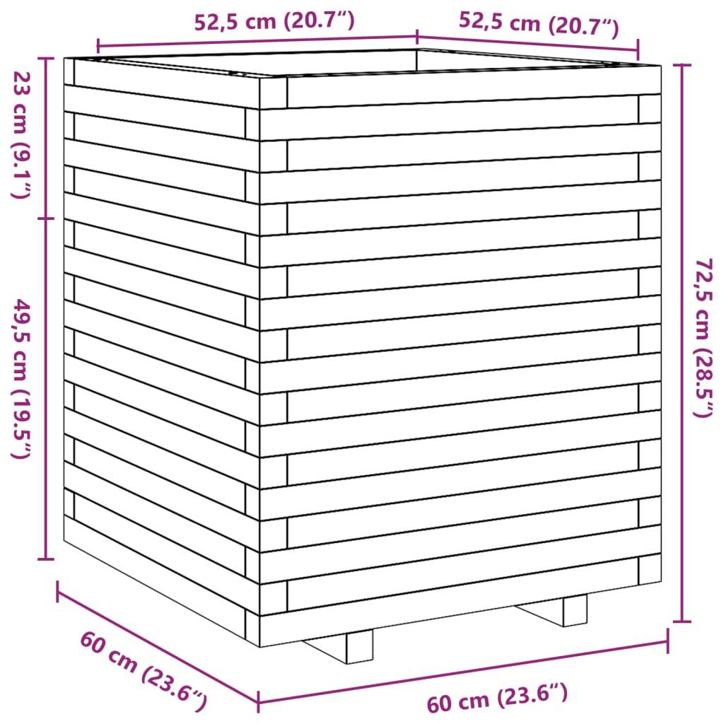 VidaXL fioriera da giardino Legno di pino impregnato  