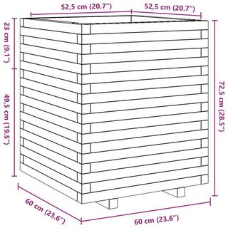 VidaXL fioriera da giardino Legno di pino impregnato  