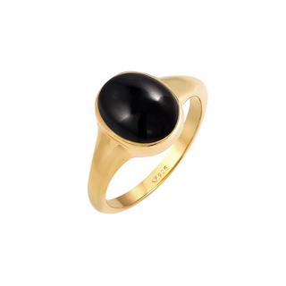 Elli  Bague Bague Ovale Pour Dames Avec Onyx 