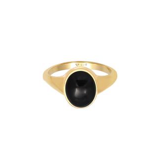 Elli  Bague Bague Ovale Pour Dames Avec Onyx 