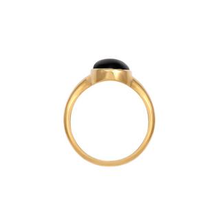 Elli  Bague Bague Ovale Pour Dames Avec Onyx 