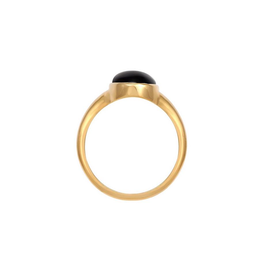 Elli  Bague Bague Ovale Pour Dames Avec Onyx 