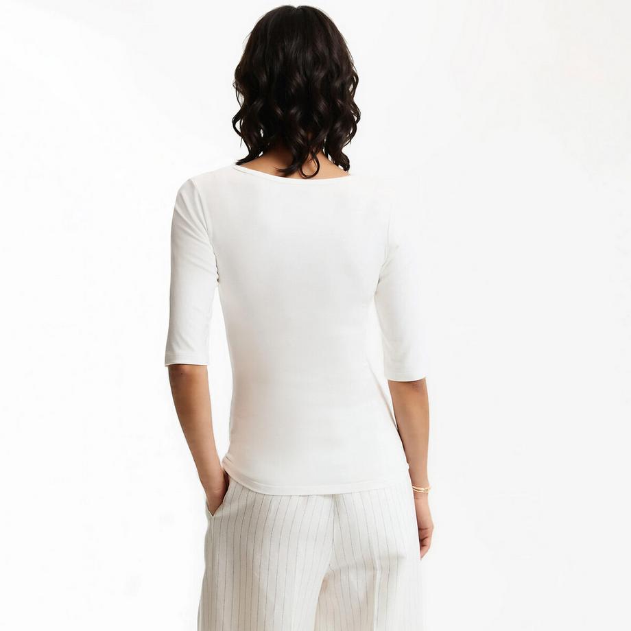 La Redoute Collections T-shirt scollo a V  