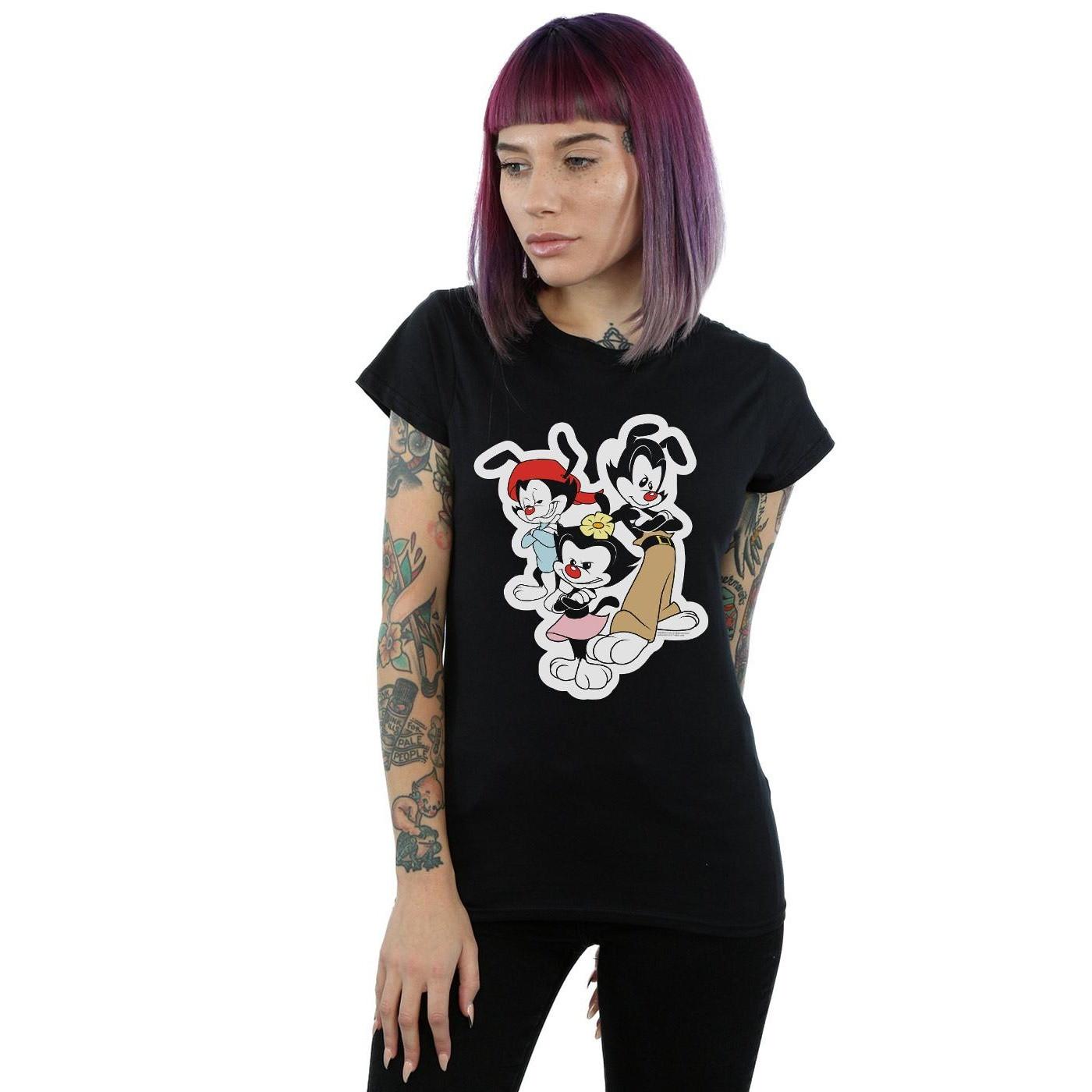 Animaniacs Wakko Yakko Dot T-Shirt Stampata  