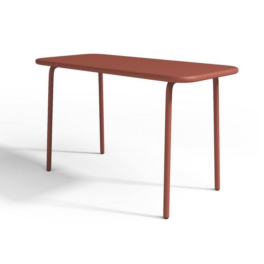 Table de jardin pour enfants en métal L.80 cm - Terracotta - POPAYAN de MYLIA