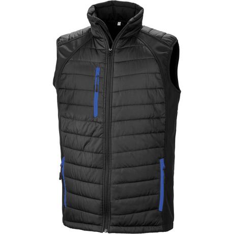 Result  gilet softshell rembourré black compass 