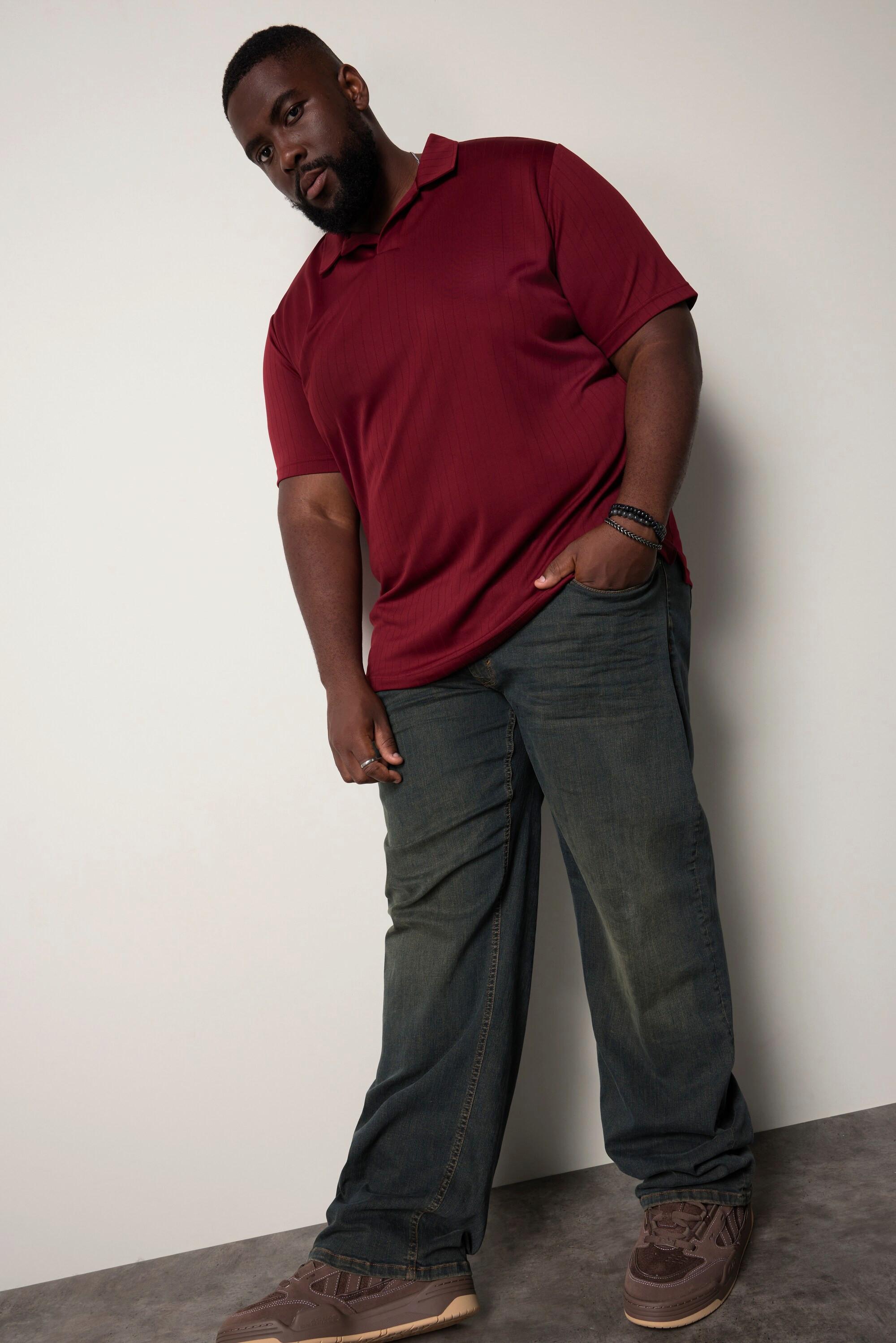 Sthuge Polohemd Halbarm Streifen Piqué  