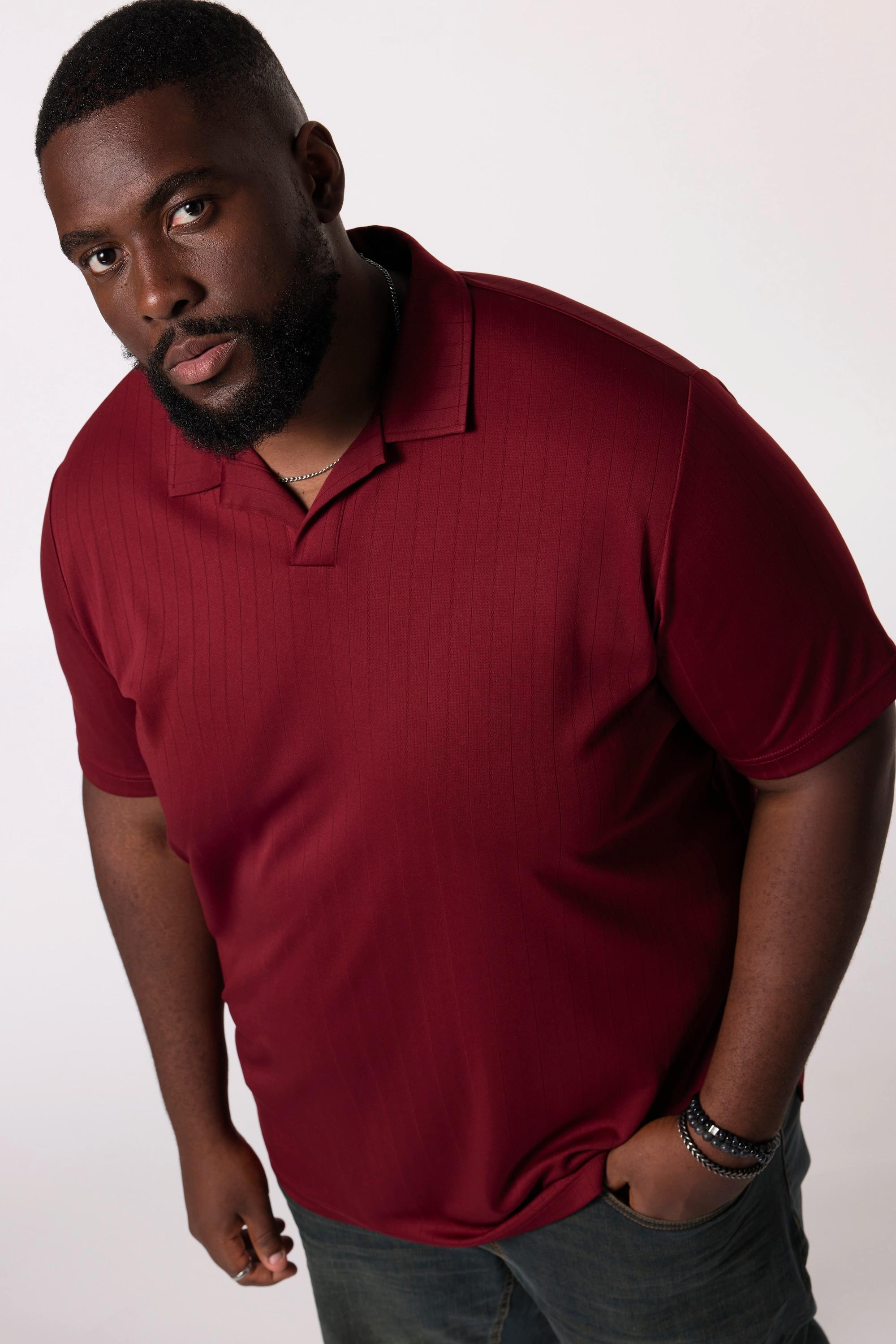 Sthuge Polohemd Halbarm Streifen Piqué  