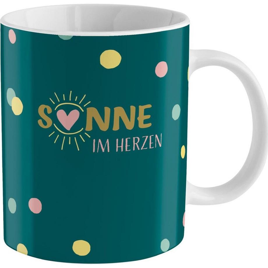 Kaffeetasse Sonne im Herzen
