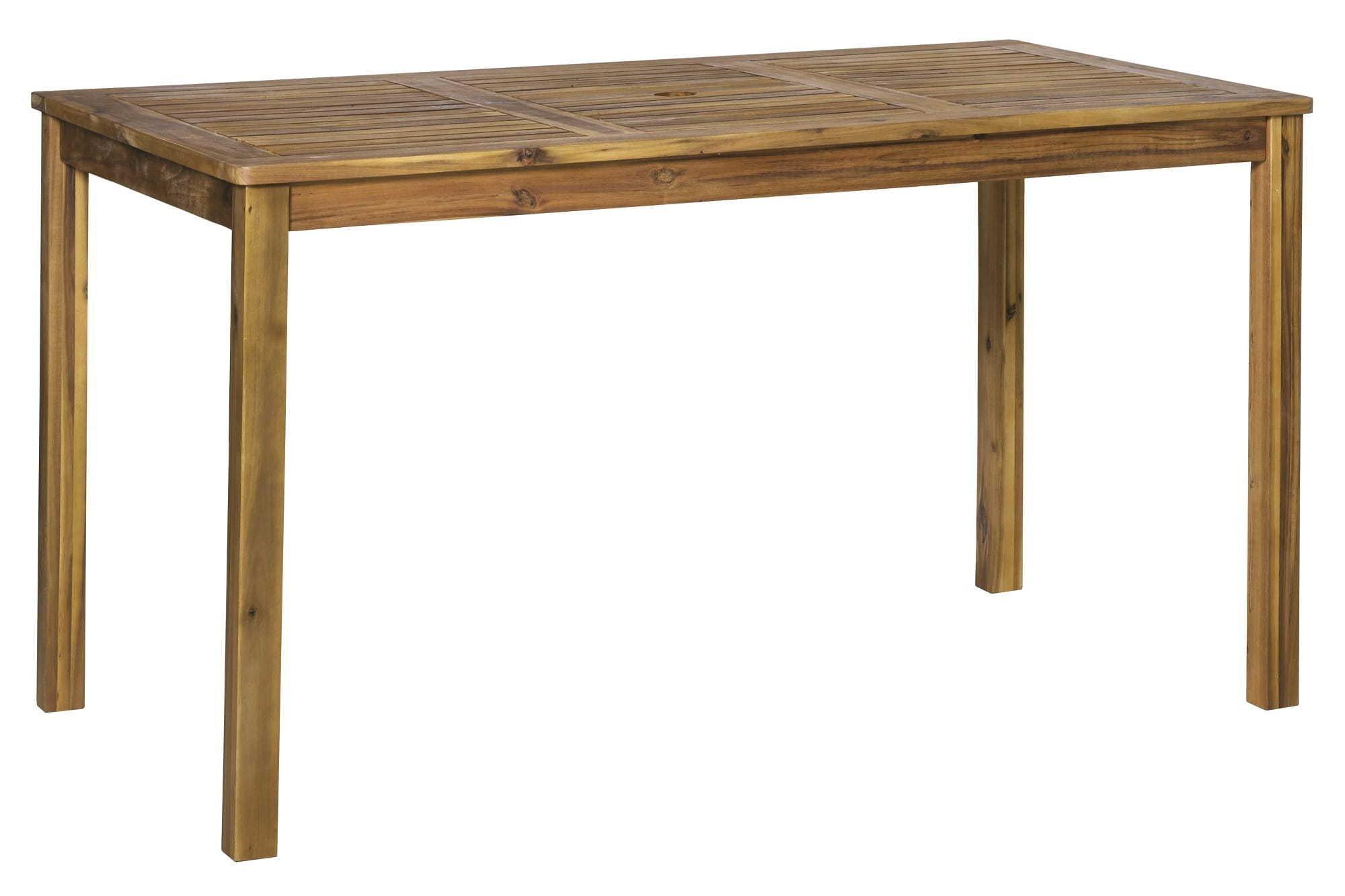 mutoni Table de jardin en acacia naturel 135x80x74  