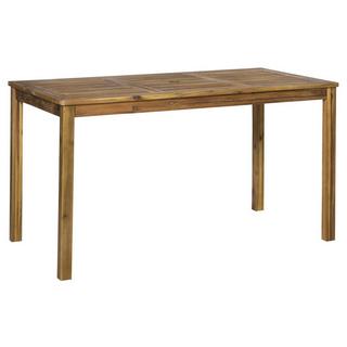 mutoni Table de jardin en acacia naturel 135x80x74  