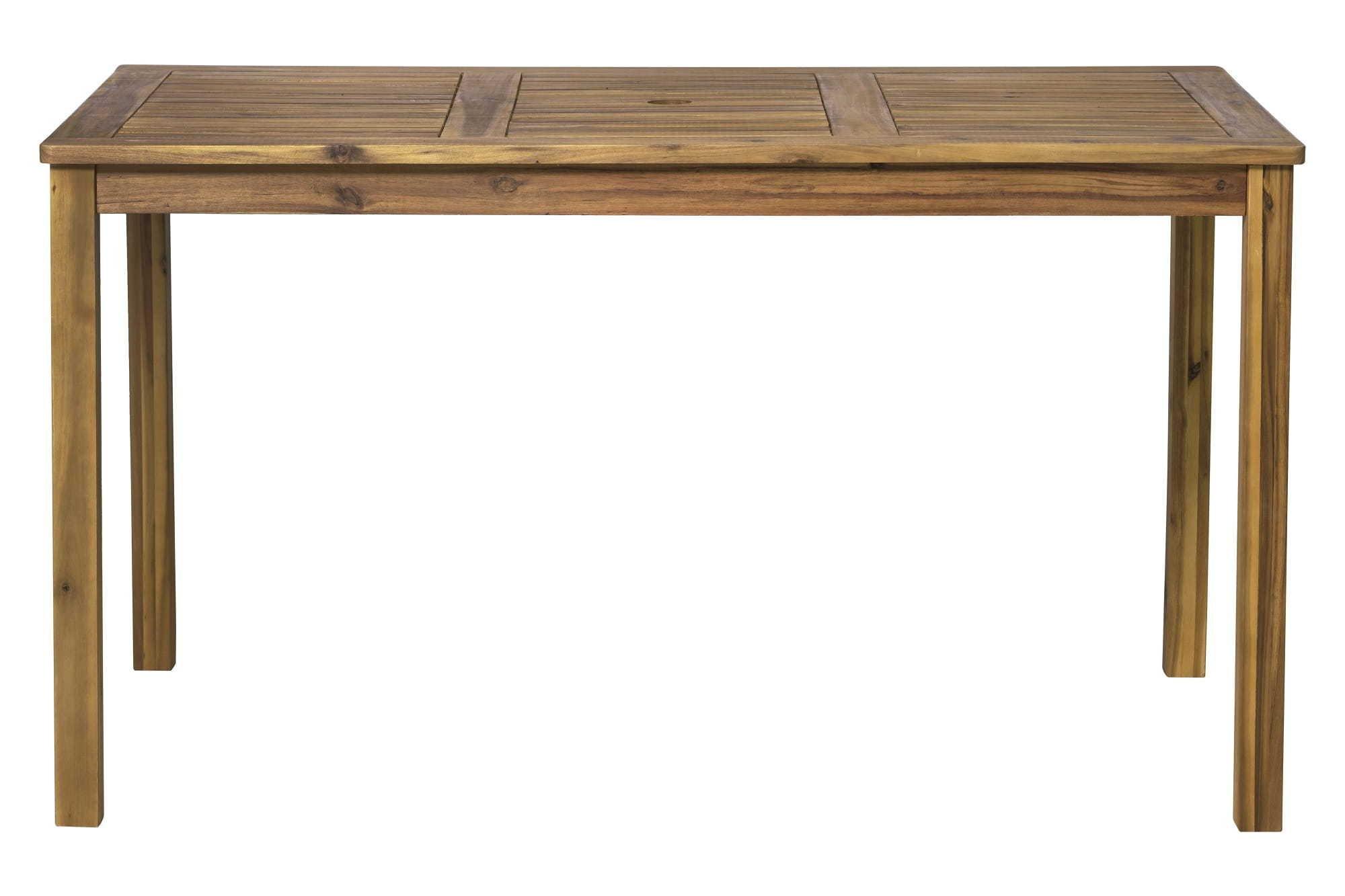 mutoni Table de jardin en acacia naturel 135x80x74  