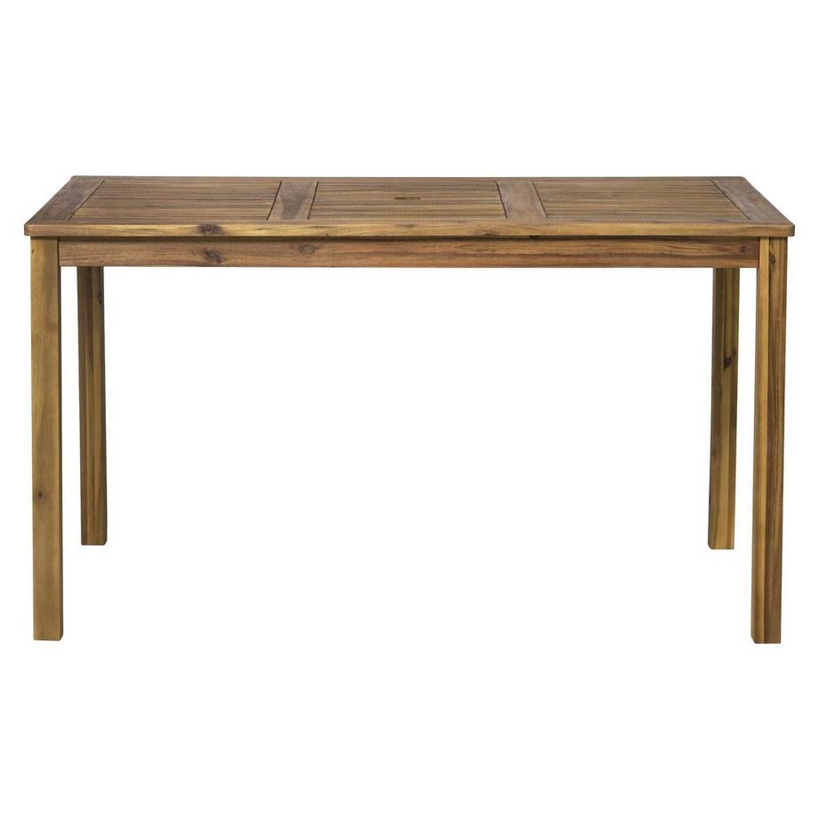 mutoni Table de jardin en acacia naturel 135x80x74  