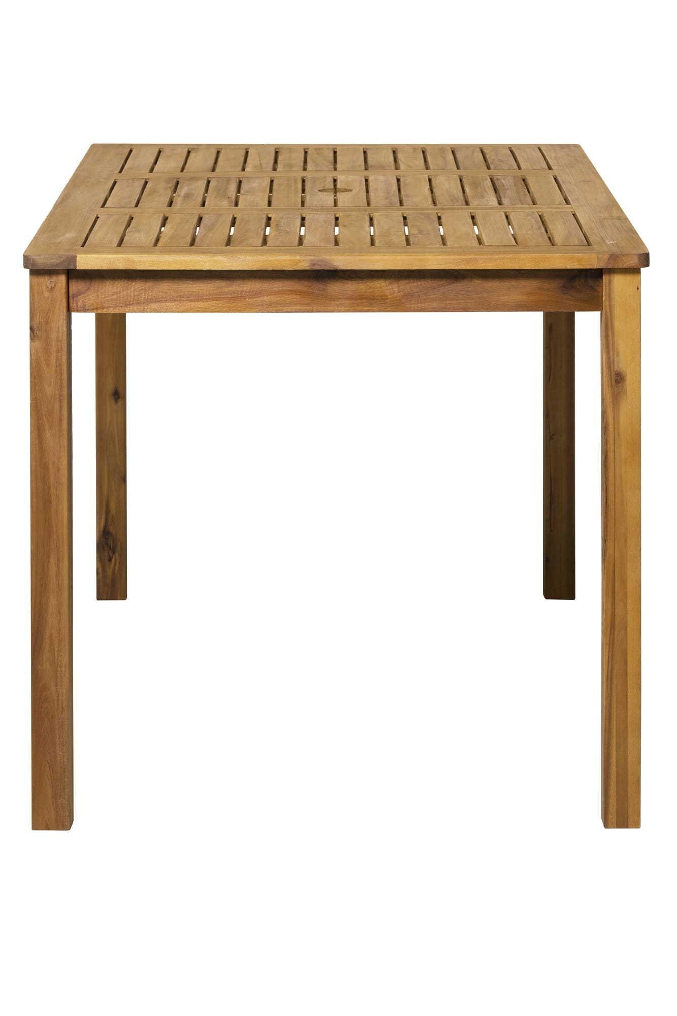 mutoni Table de jardin en acacia naturel 135x80x74  