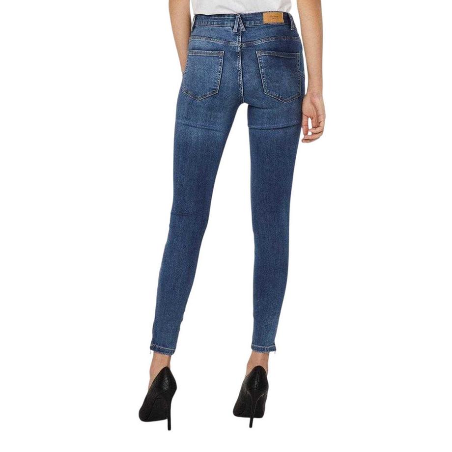 VERO MODA Jeans Tilde Skinny avec Fermeture Éclair Amovible  
