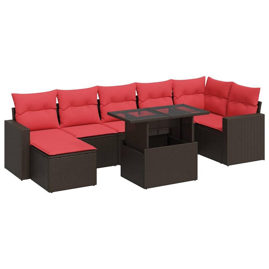 set divano da giardino Polirattan