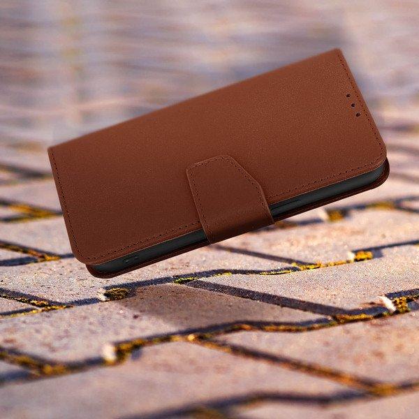 Avizar  Leder Hülle iPhone 14 Pro Max Braun 