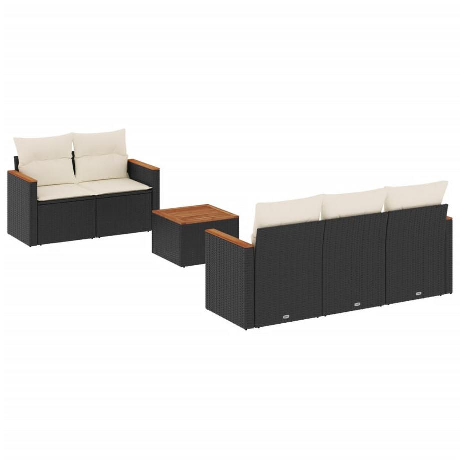 Ensemble de canapés de jardin rotin synthétique