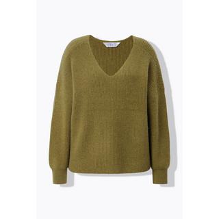 Studio Untold  Pullover, Boxy Shape, weicher Rippstrick 