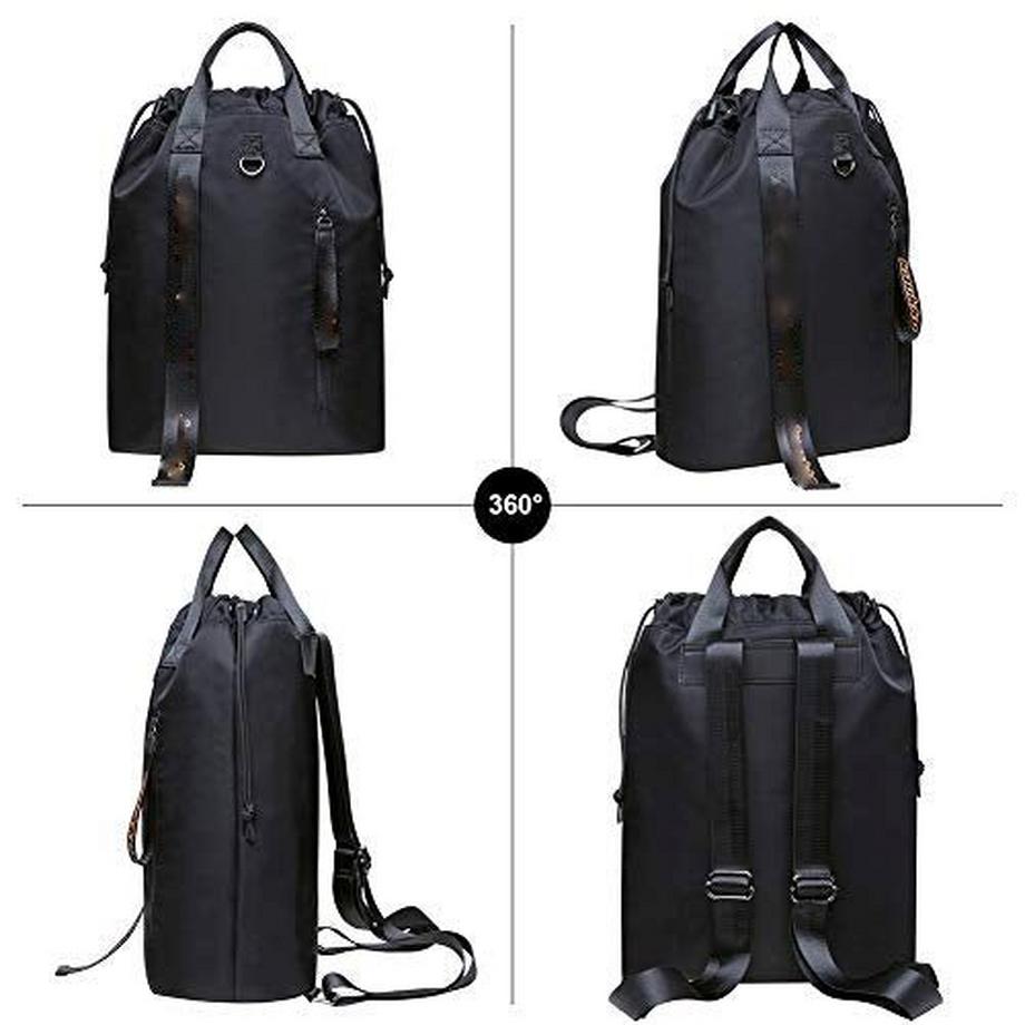 Only-bags.store Zaino in Tela con Coulisse e Tasca Interna  