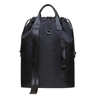 Only-bags.store Sac de sport en toile avec cordon de serrage, avec poche intérieure, sac d'école, sac à dos de sport  