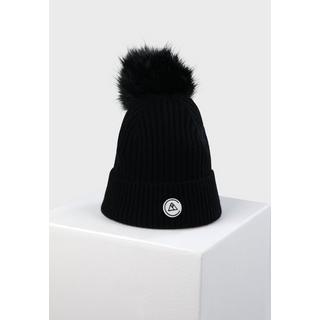 CASH-MERE.CH Bonnet Rib en Cachemire avec Pompon  