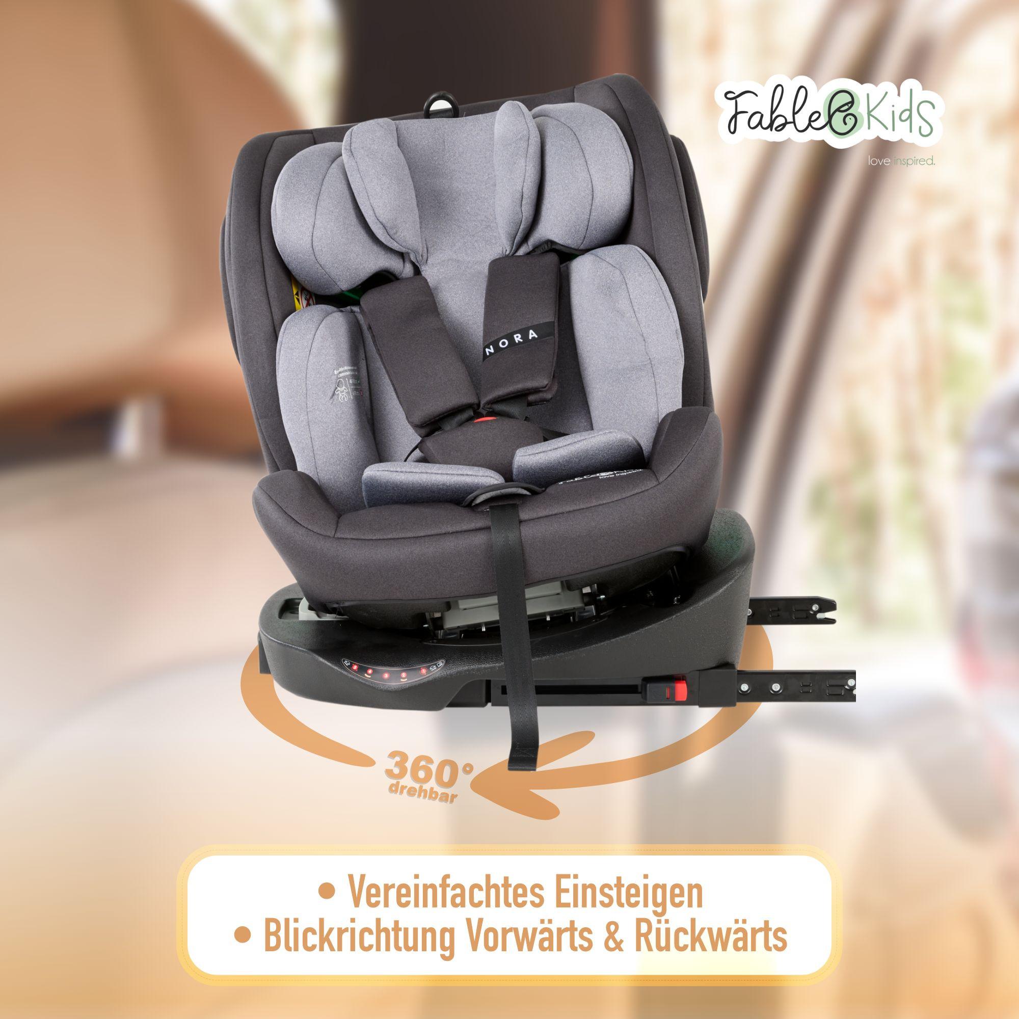FableKids  Siège auto Siège auto pour enfants rotatif à 360° Isofix 