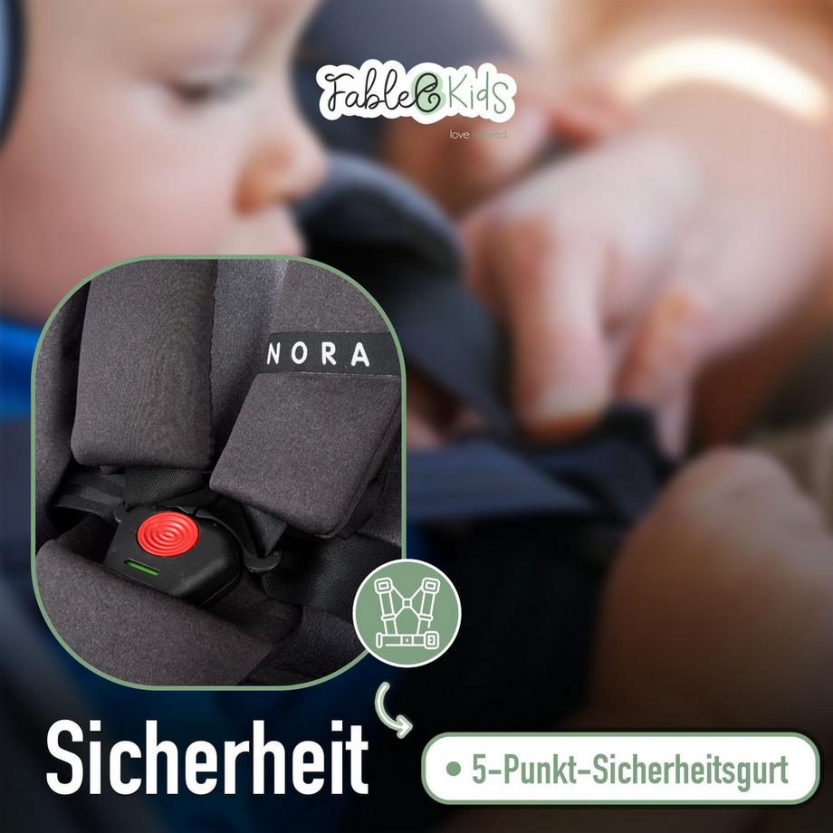 FableKids  Siège auto Siège auto pour enfants rotatif à 360° Isofix 