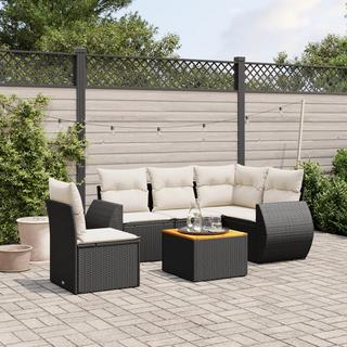 VidaXL set divano da giardino Polirattan  