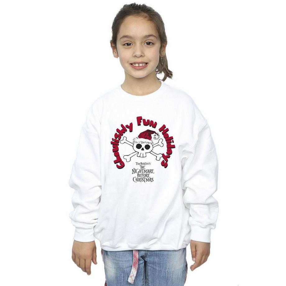 Disney  The Nightmare Before Christmas Ghoulishly Fun Holidays Sweatshirt 