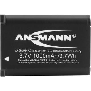ANSMANN  A-Son NP BX 1 Batteria ricaricabile fotocamera sostituisce la batteria originale (camera) NP-BX1 3.7 V 1000 mAh 