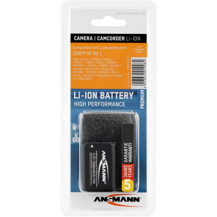 ANSMANN  Batterie pour appareil photo 