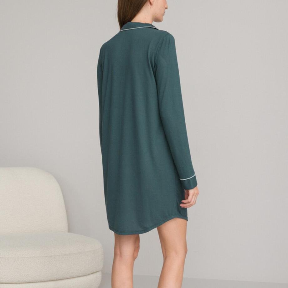 La Redoute Collections Camicia da notte con collo a revers  