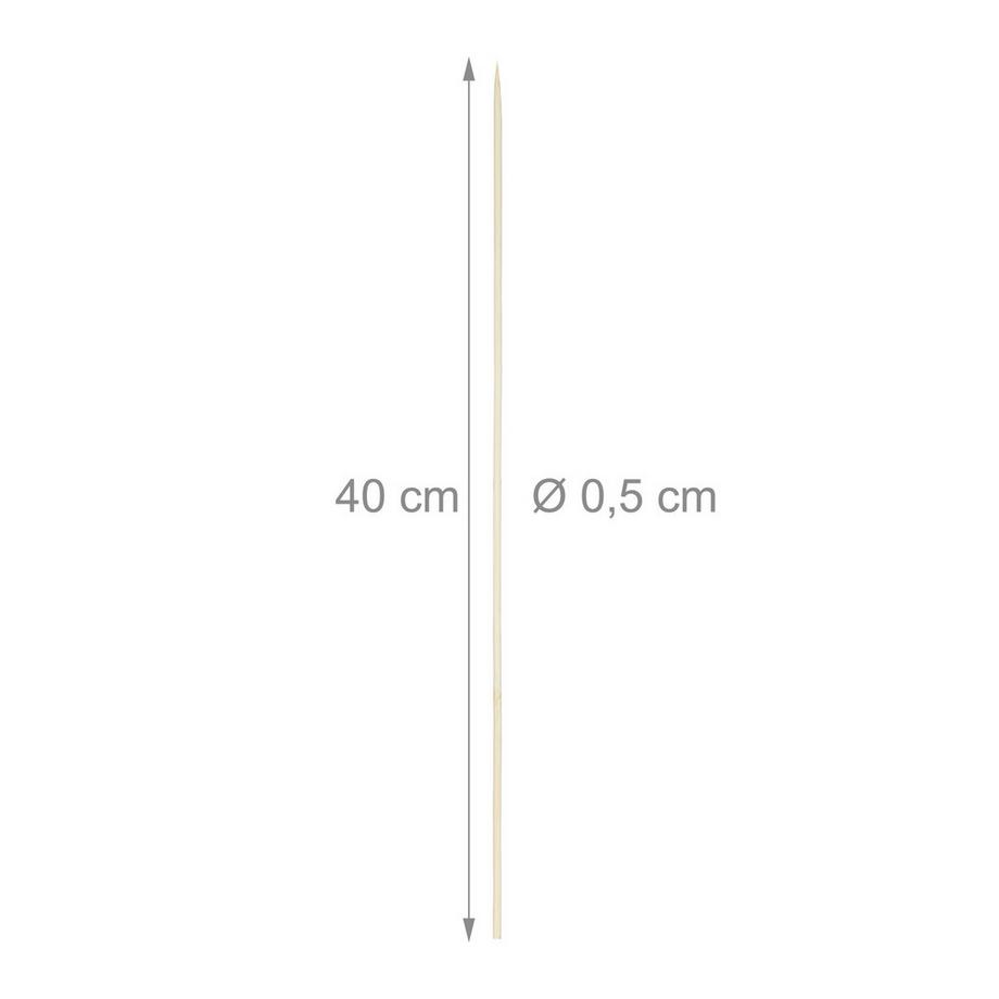 B2X  Brochette en bois de bambou 250 pièces longues 