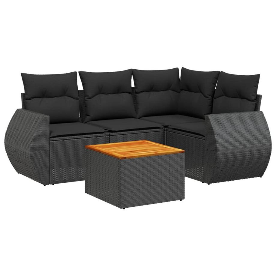 set divano da giardino Polirattan