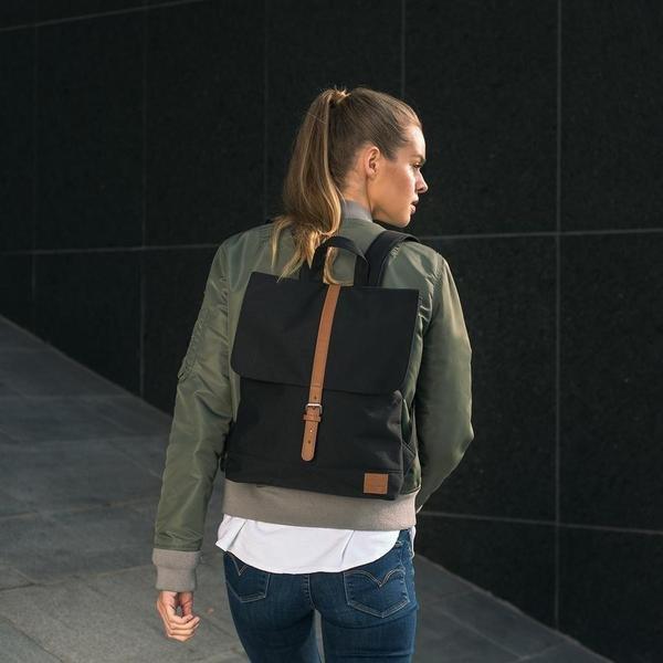 Johnny Urban Mia -  Rucksack Schwarz-Braun  