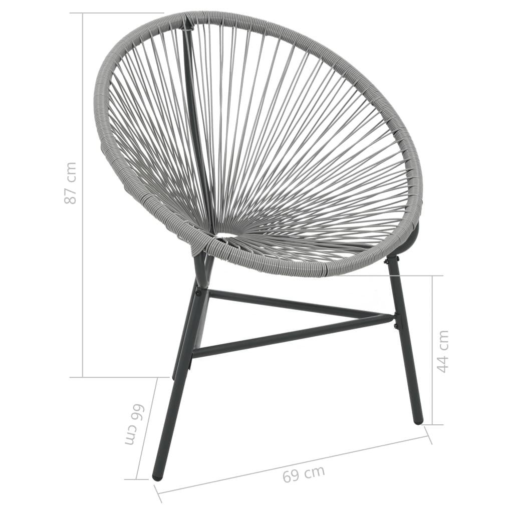 VidaXL Mondstuhl poly-rattan  