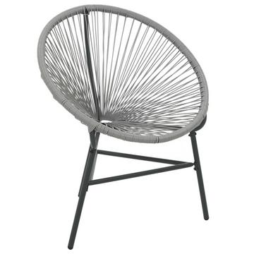 Chaise en forme de lune rotin synthétique