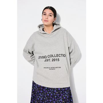 Hoodie, oversized, Statement, Kängurutasche, Kapuze