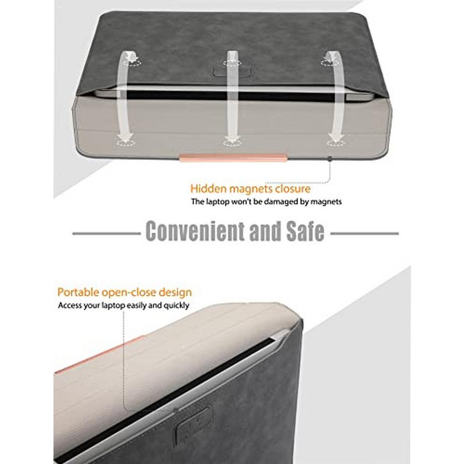 Only-bags.store 15.4 Zoll Filz Laptophülle Kompatibel mit MacBook Air 15 MacBook Pro Retina 2012-2016  