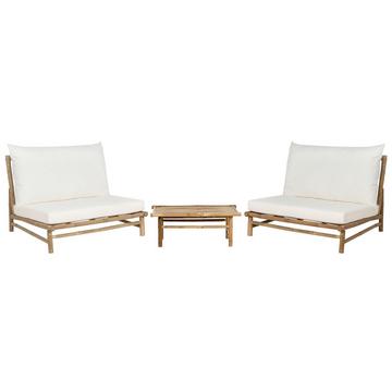 Set lounge pour jardin en Bambou Rustique TODI