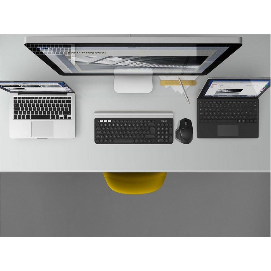 Logitech  MX Master 2S - Souris - laser - 7 boutons - sans fil - Bluetooth, 2.4 GHz - récepteur  Unifying - graphite 