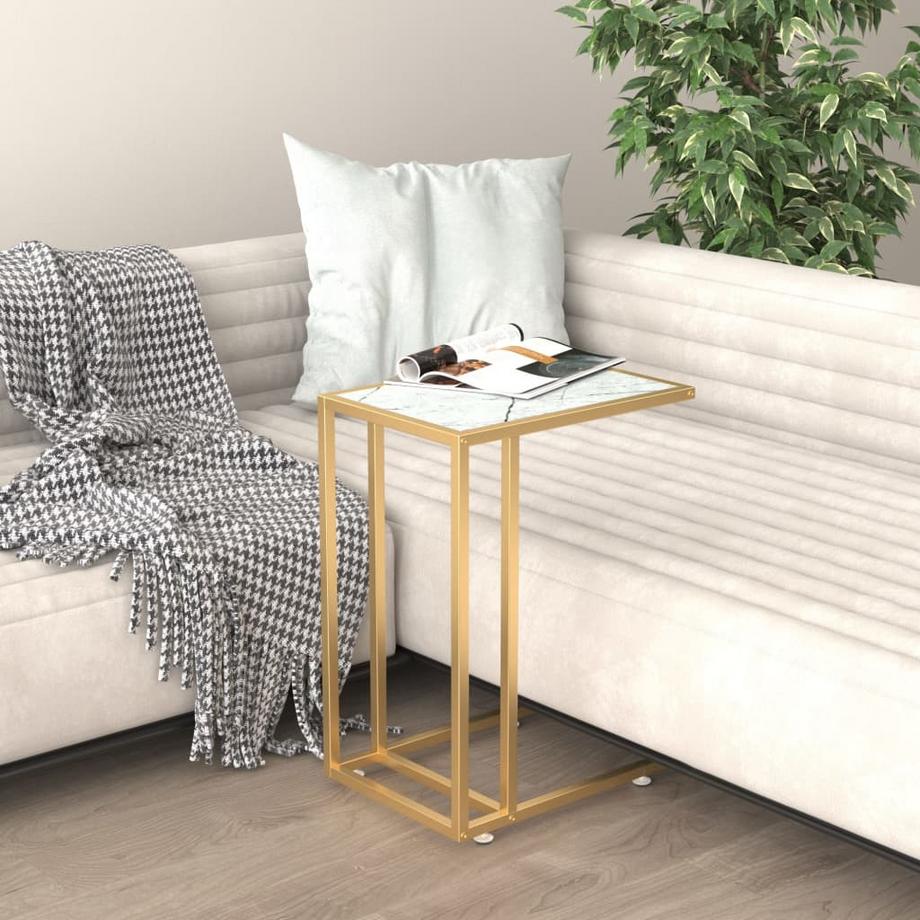 VidaXL Table d'appoint pour ordinateur verre  