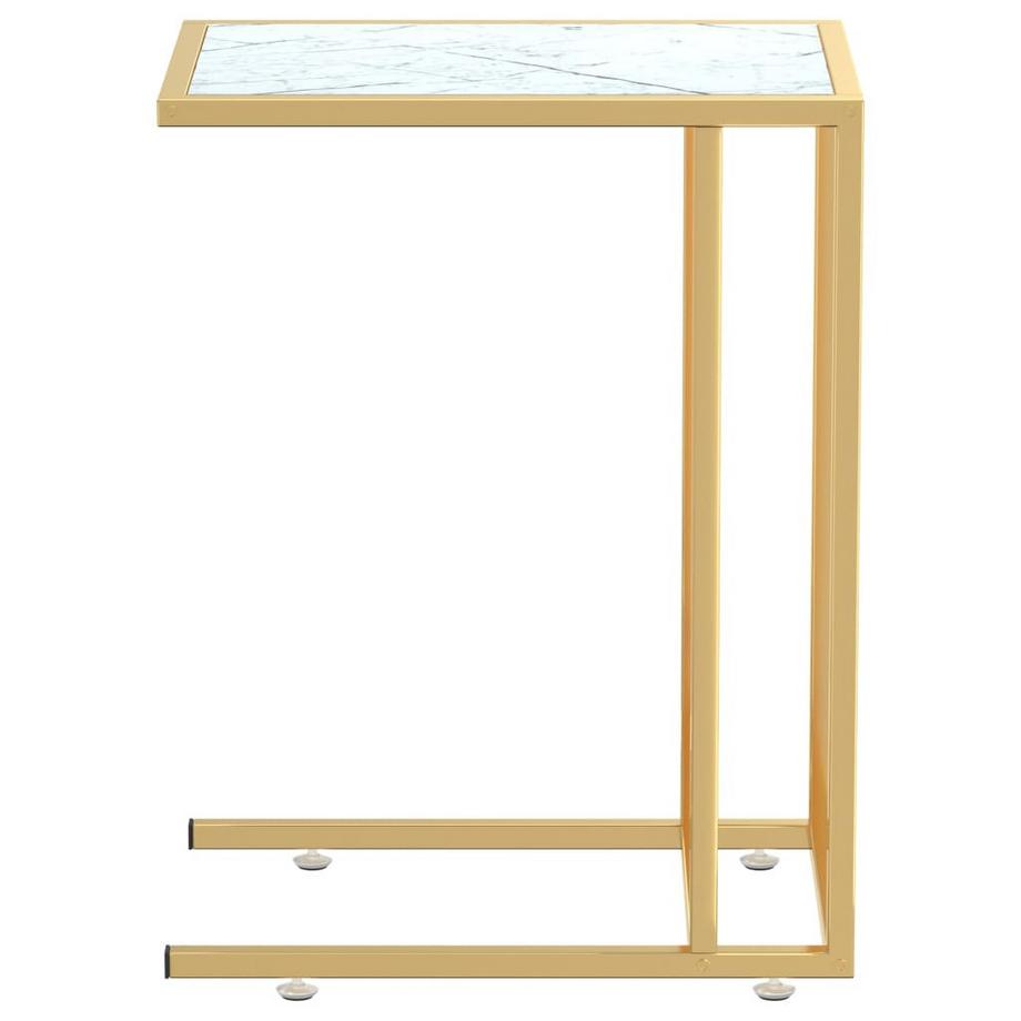 VidaXL Table d'appoint pour ordinateur verre  