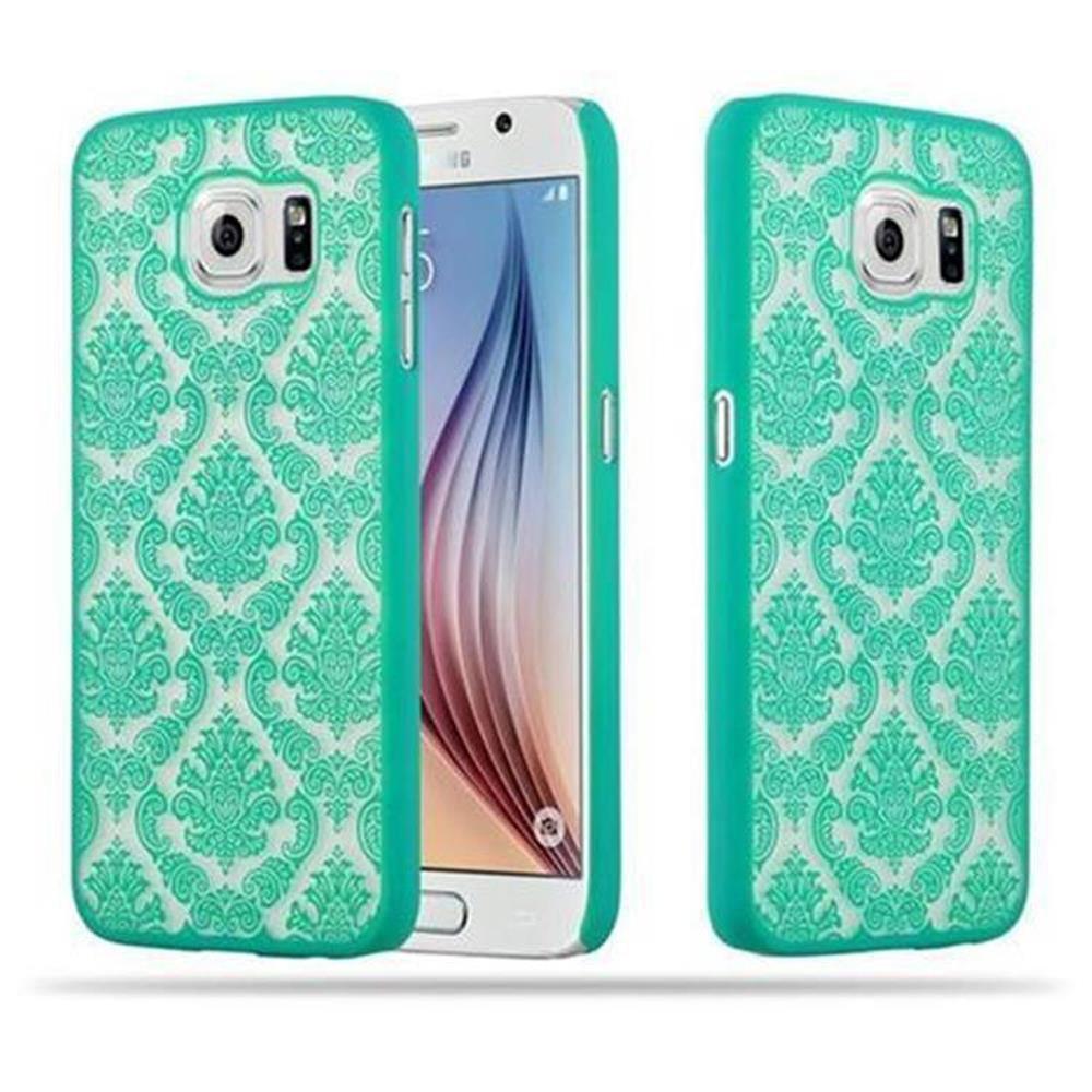 Cadorabo  Hülle für Samsung Galaxy S6 Blumen Paisley Henna Design 