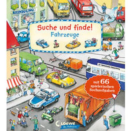 Suche und finde! - Fahrzeuge Loewe Meine allerersten Bücher (Hrsg.); Wieker, Katharina (Illustrationen); Leiber, Lila L. (Illustrationen) Copertina rigida 