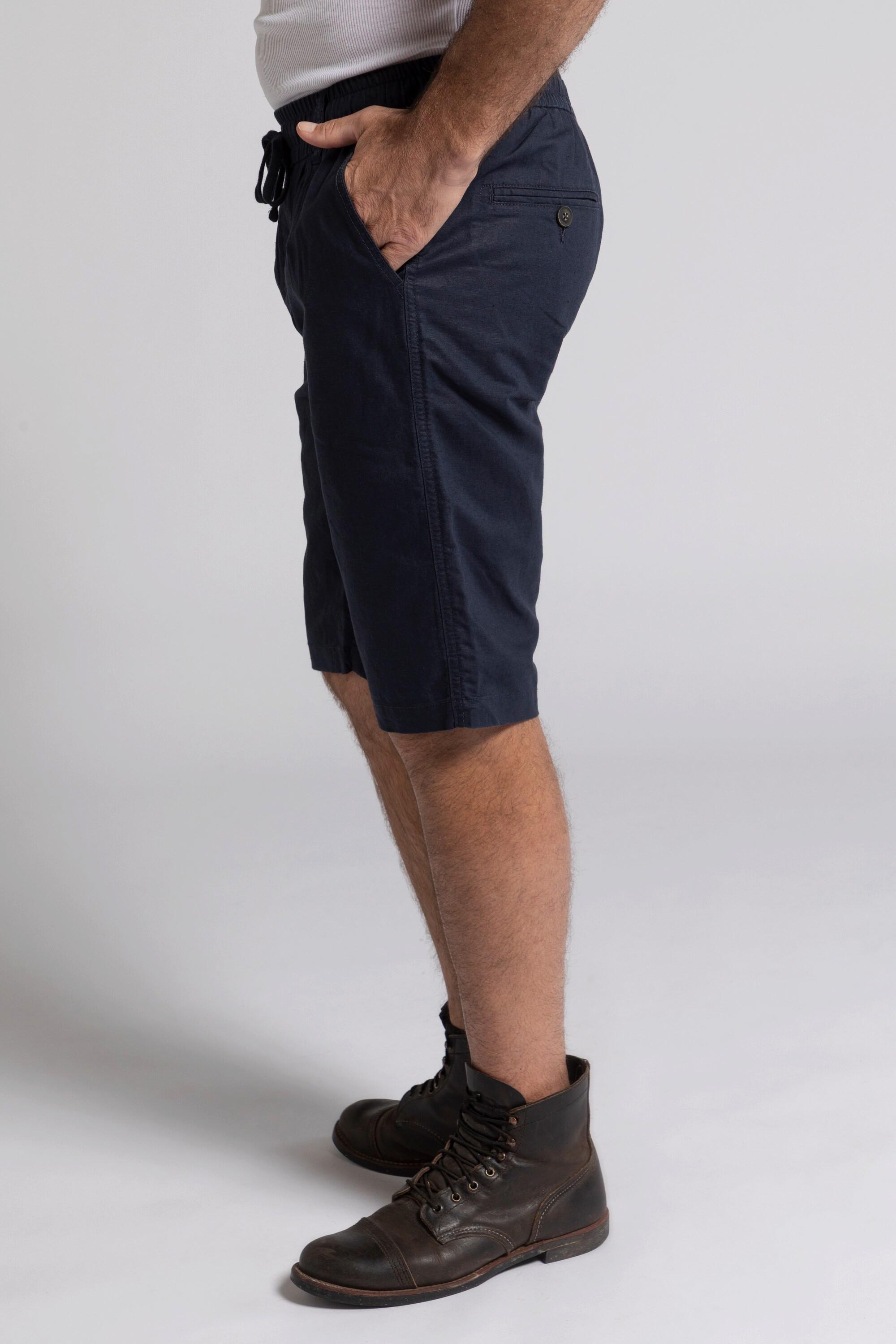 JP1880 Bermuda Leinenmix Elastikbund Basic Fit  