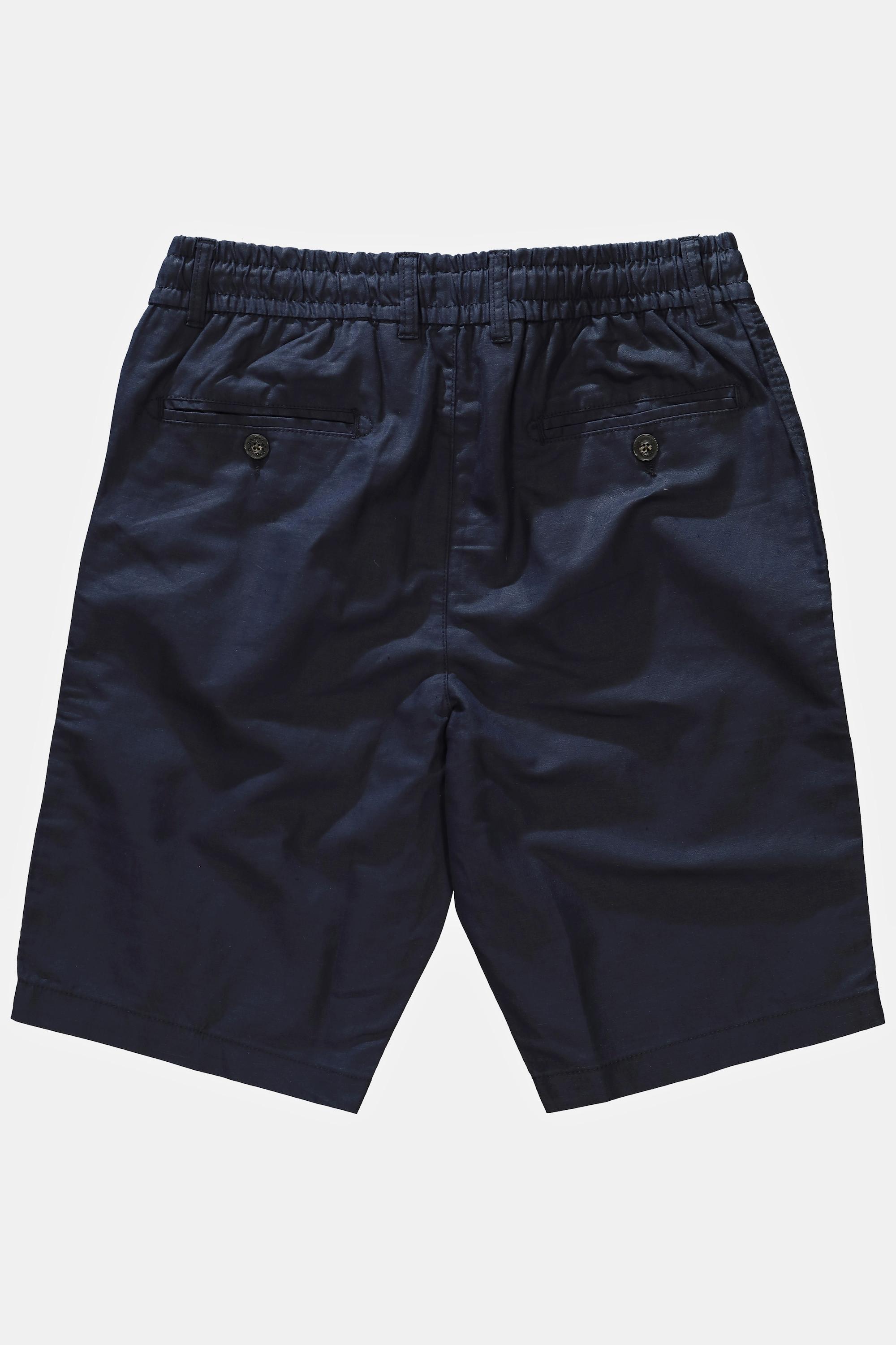 JP1880 Bermuda Leinenmix Elastikbund Basic Fit  