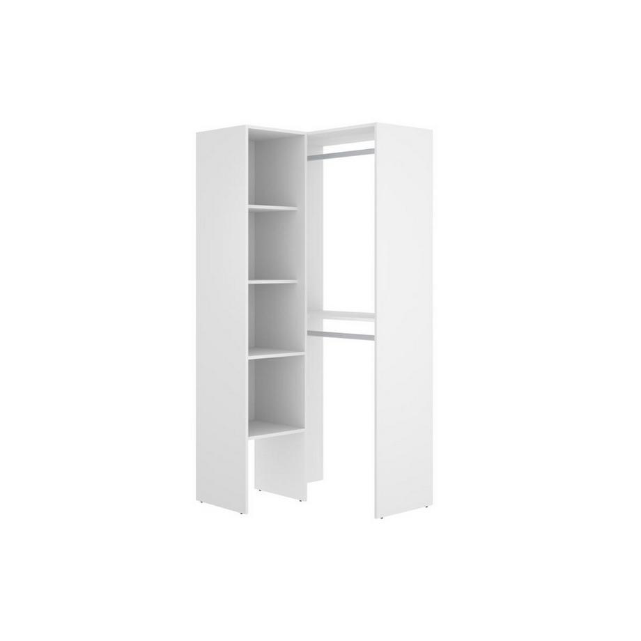 Vente-unique  Eckschrank - L 79 cm - Weiß - FERDINAND 